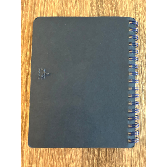 Kraft Spiral Notebook with Rainbow Accent and Pen (Navy) - Picture 4 of 4